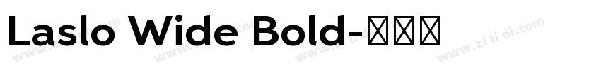 Laslo Wide Bold字体转换